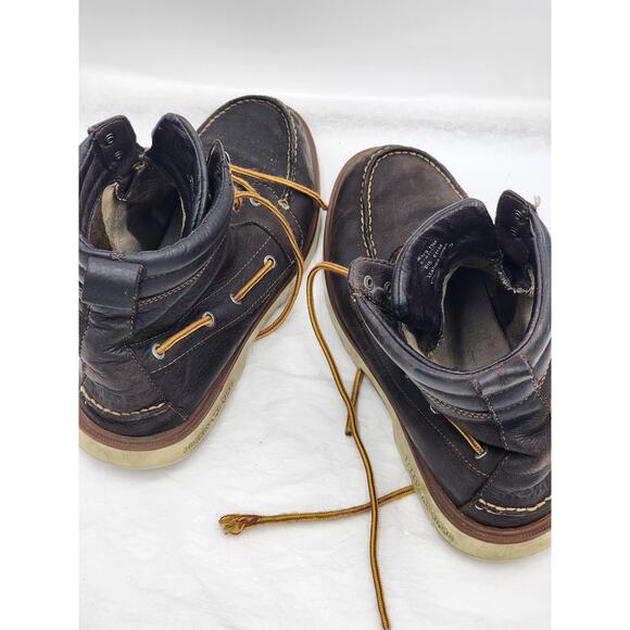 Sperry Top Sider Shoes Boot Mens 13M Non Marking Leather High Top Ankle Nautical - Picture 3 of 16